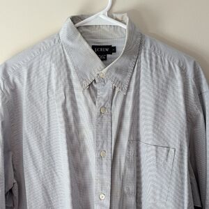 J. Crew Men's Light Gray Button Down Shirt